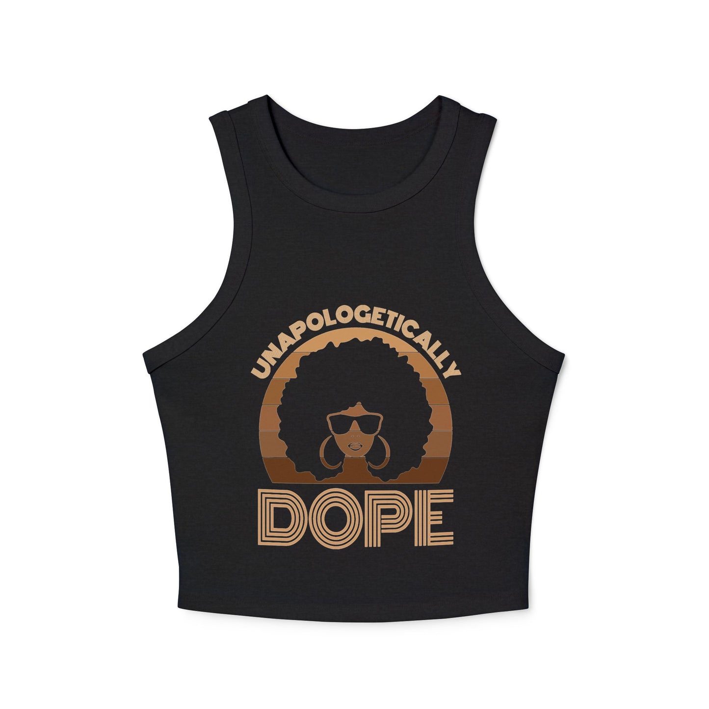 Women's Micro Rib Racer Tank Top: Unapologetically Dope