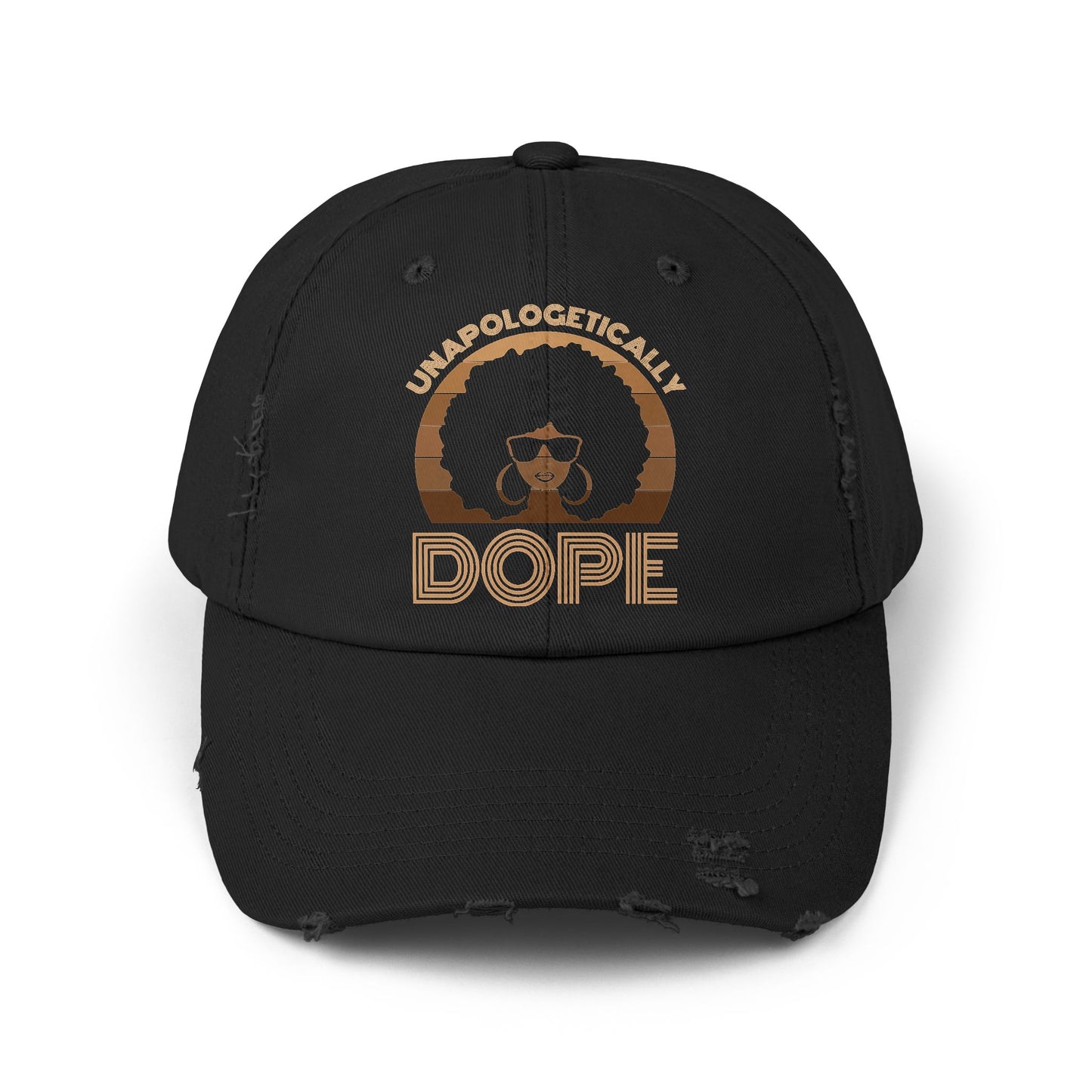 Unisex Distressed Cap: Unapologetically Dope