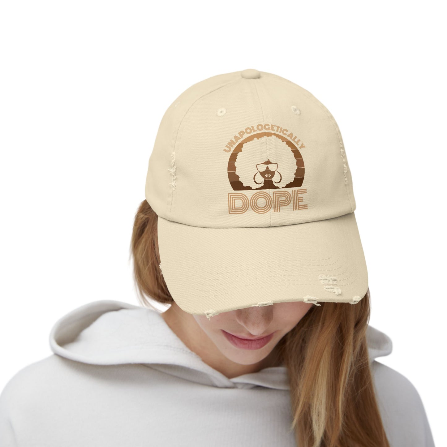 Unisex Distressed Cap: Unapologetically Dope