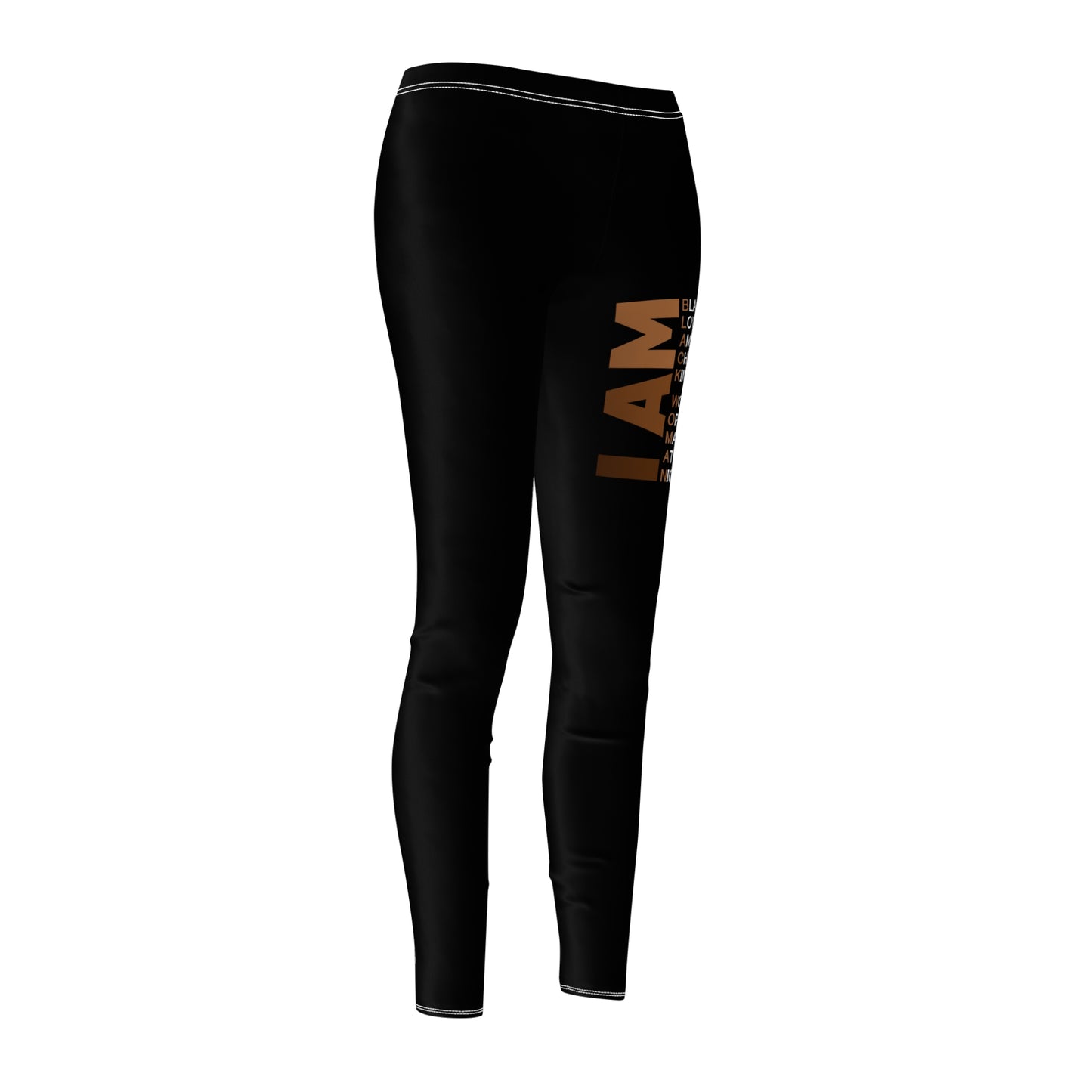 Women's Cut & Sew Casual Leggings: I Am