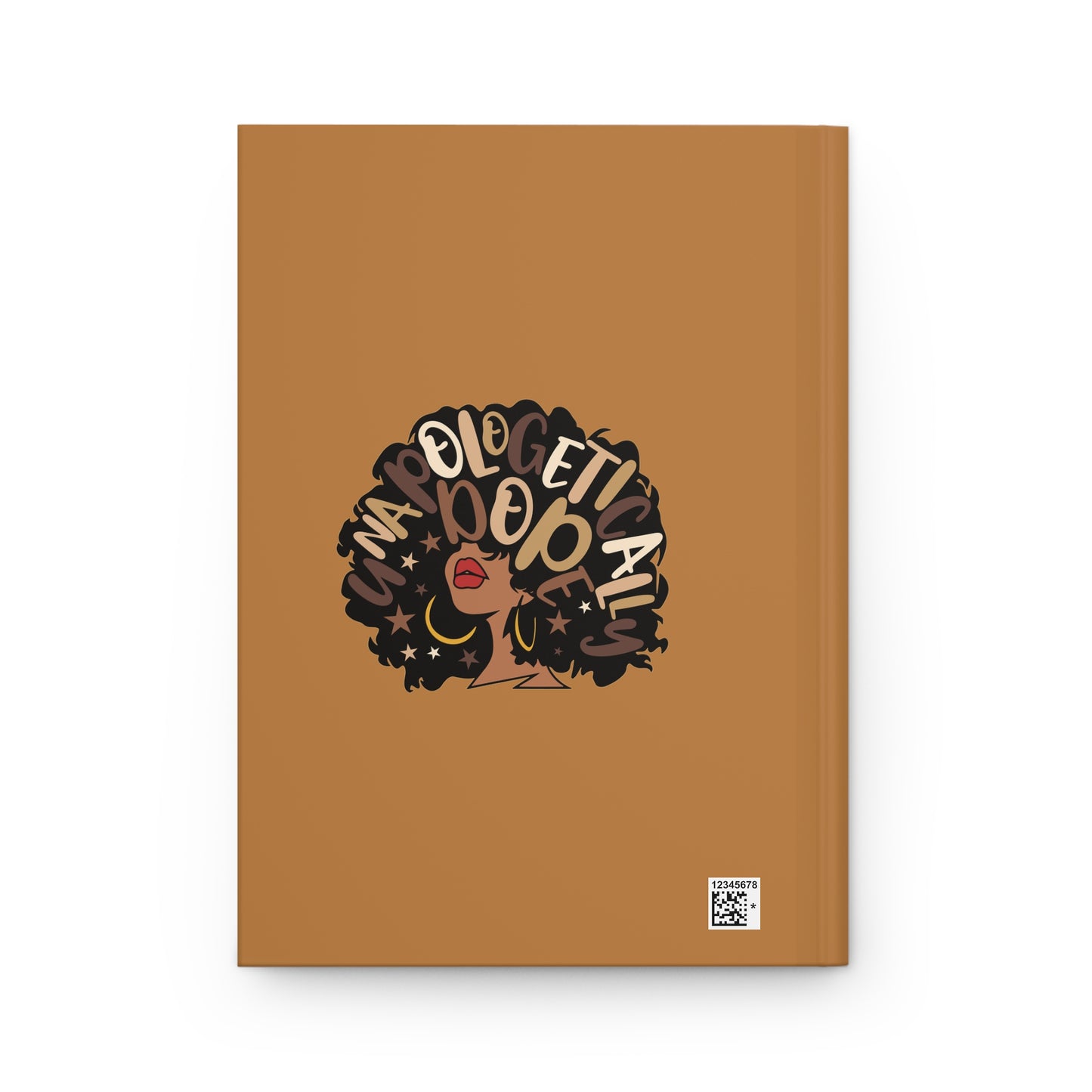 Hardcover Journal Matte: It’s the Melanin for Me- Brown