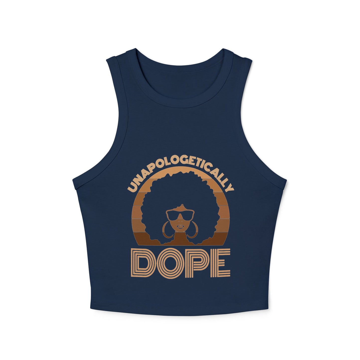 Women's Micro Rib Racer Tank Top: Unapologetically Dope