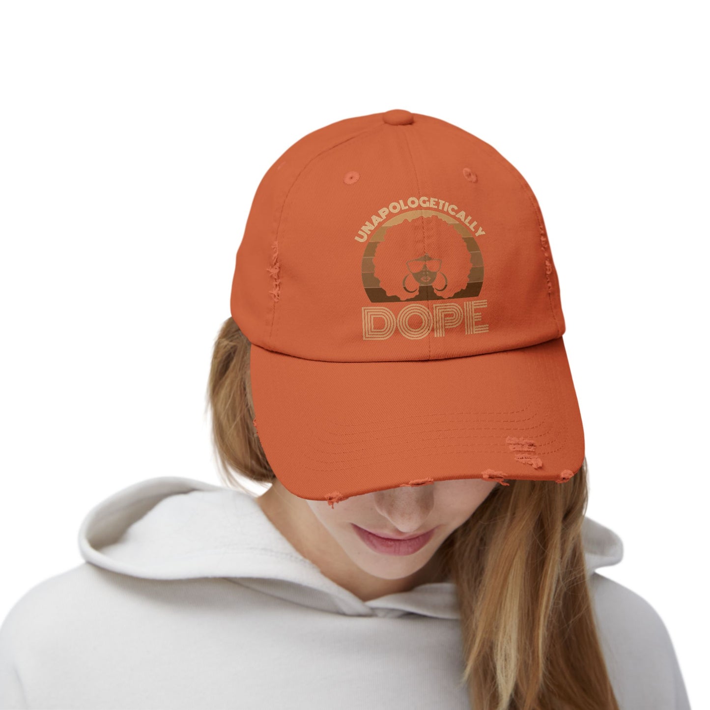 Unisex Distressed Cap: Unapologetically Dope